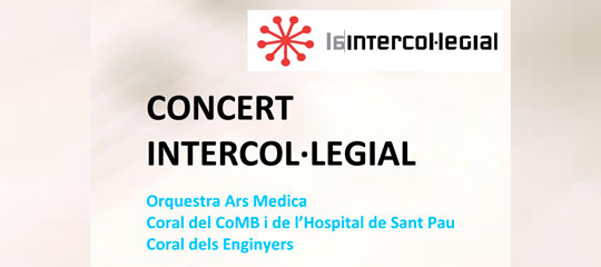 concert Intercol·legial: Orquestra Ars Medica, Coral del CoMB i de l’Hospital de Sant Pau i Coral dels Enginyers